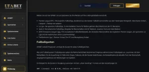 Fußball-Ligenauswahl bei UFABET mit internationalen Wettbewerben