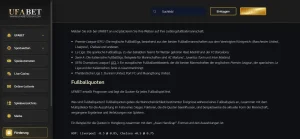 Live-Fußballbereich von UFABET mit laufendem Spiel und Quoten